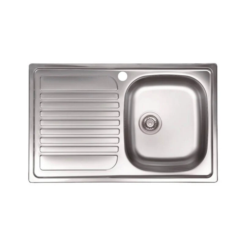 Kit Lavello Eco Incasso 79X50 1 Vasca Gocciolatoio Sx Piletta 3,5- 1,0 Pz
