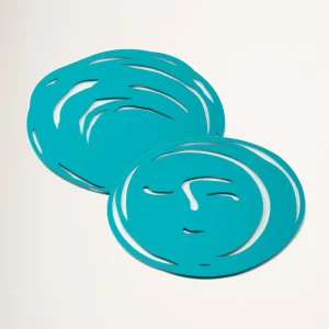 Kit Sottopiatti Doppia Luna Turchese
