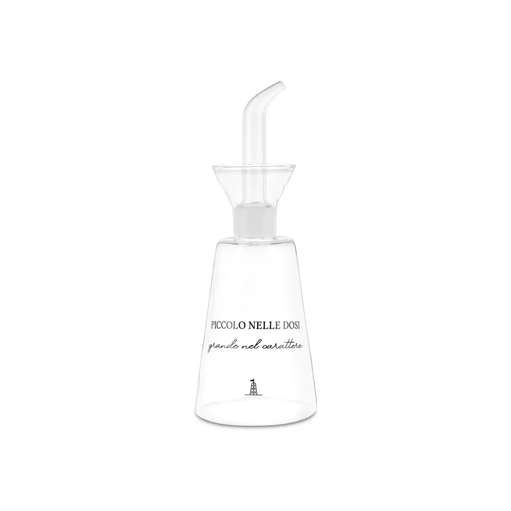 La Porcellana bianca Acetiera vetro "I Garbati" D7.5xH19.5 cm