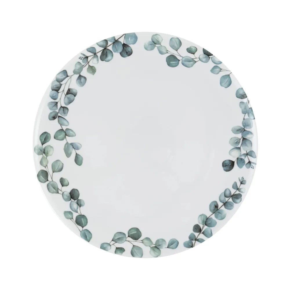 La Porcellana Bianca Piatto rotondo con fiori "Sempreverde" D32 cm