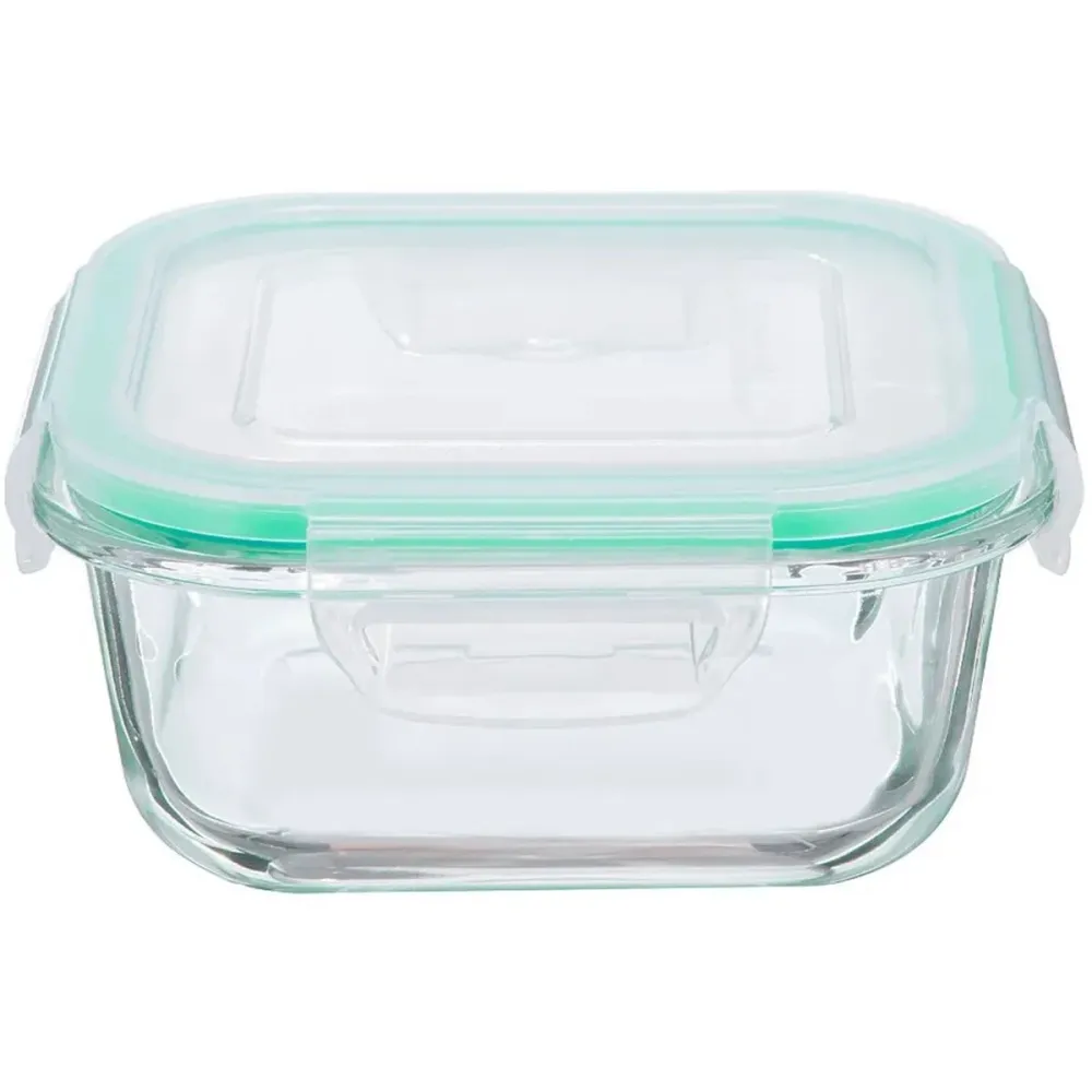 Lancheira Castey C-ABO1520 Transparente Vidro de Borosilicato Retangular 1520 ml