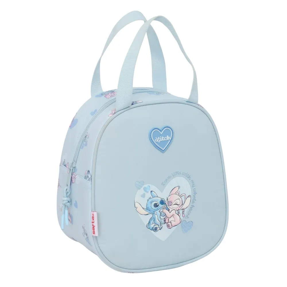 Lancheira Lilo & Stitch Azul 19 x 22 x 14 cm