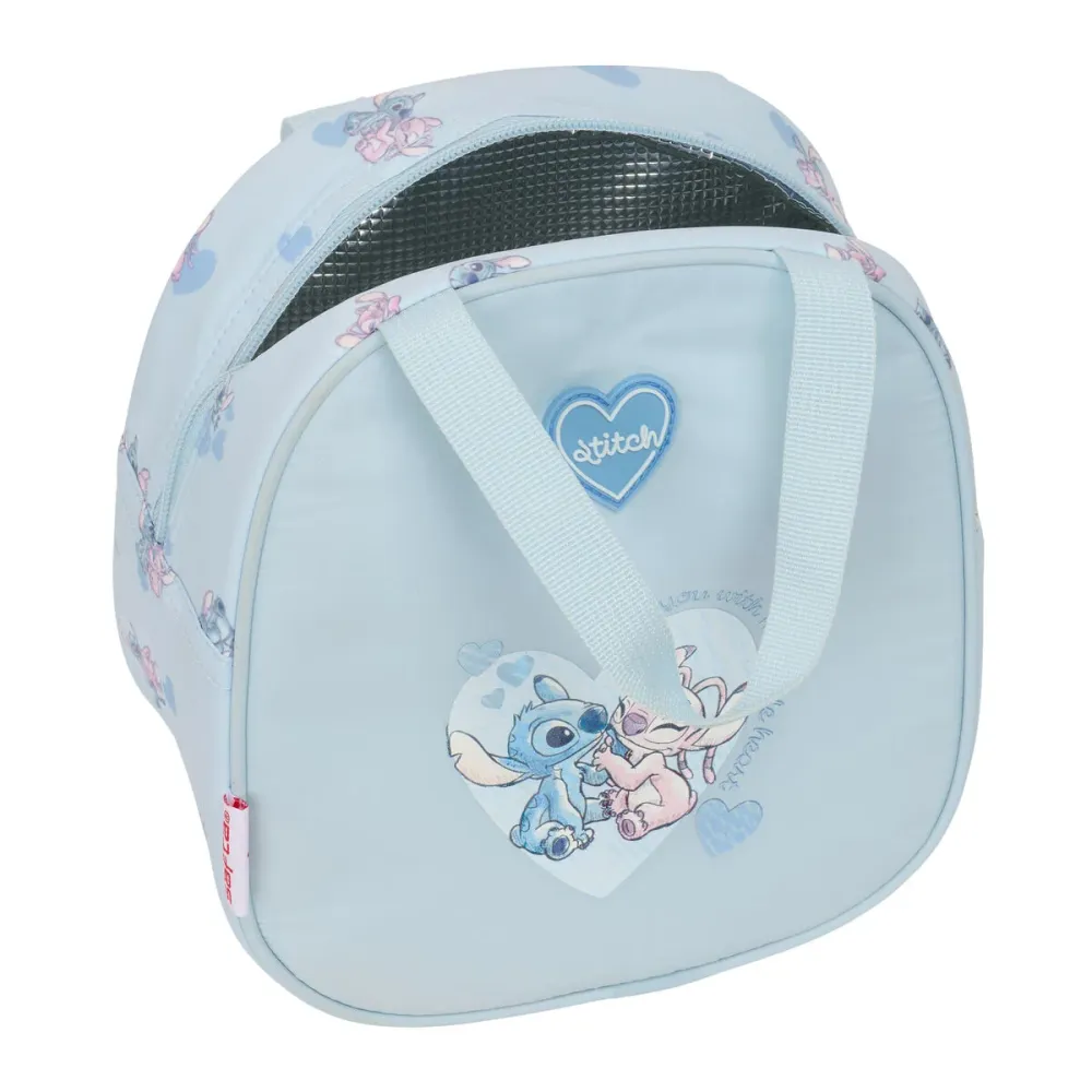 Lancheira Lilo & Stitch Azul 19 x 22 x 14 cm