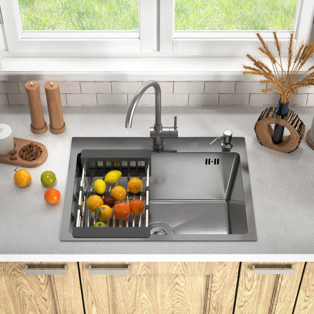 Lavello da cucina acciaio inox ANW HOME inox 60x45