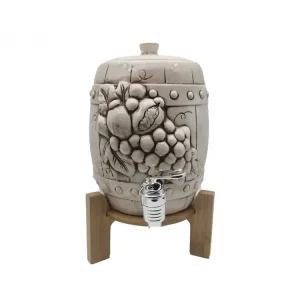 L.brunella botte con rubinetto e stand bamboo 22050b