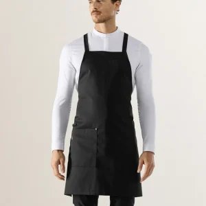 Grembiule con pettorina Eden Black Le Nouveau Chef