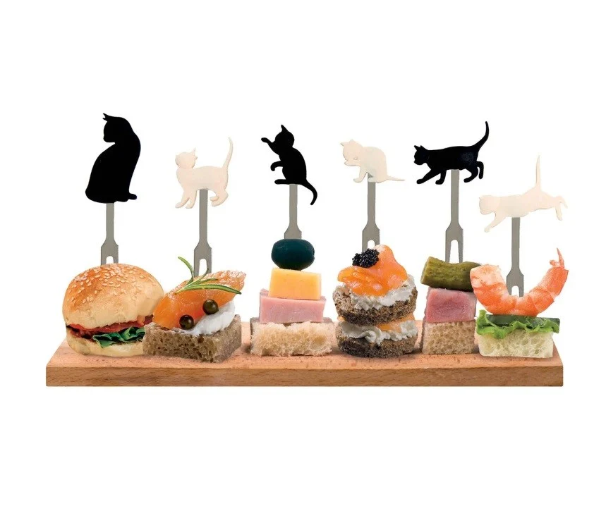 Legami, Meow, il set di 6 forchettine per aperitivo