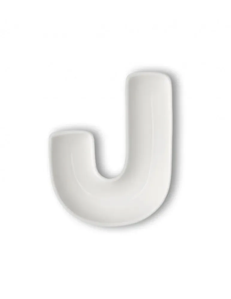 LETTERA "J" PORCELLANA CIOTOLINA MULTIUSO
