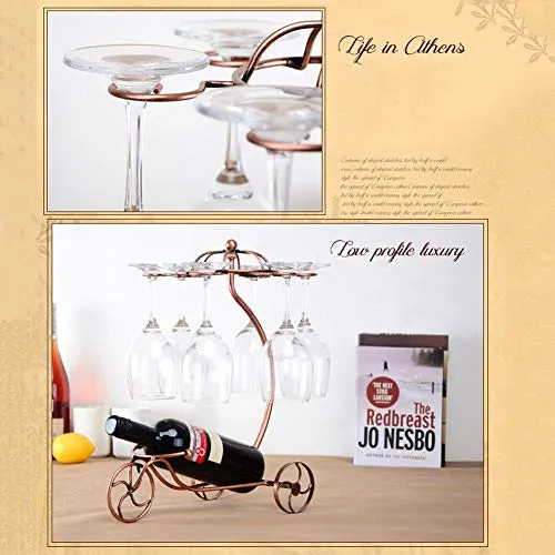 LHQ-HQ porta bicchiere di vino creativo vino ferro battuto europeo vino rack cremagliera bicchiere di vino creativo, Botti...