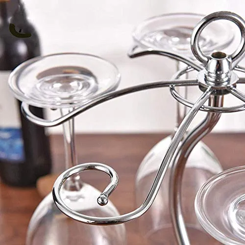 LHQ-HQ Supporto del Vino Rosso Tazza portabicchieri Decorazioni Arte Artigianato Ferro battuto Calice cremagliera Tavolo D...