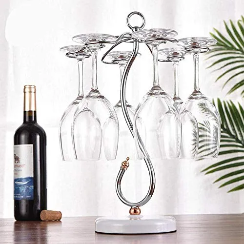 LHQ-HQ Supporto del Vino Rosso Tazza portabicchieri Decorazioni Arte Artigianato Ferro battuto Calice cremagliera Tavolo D...