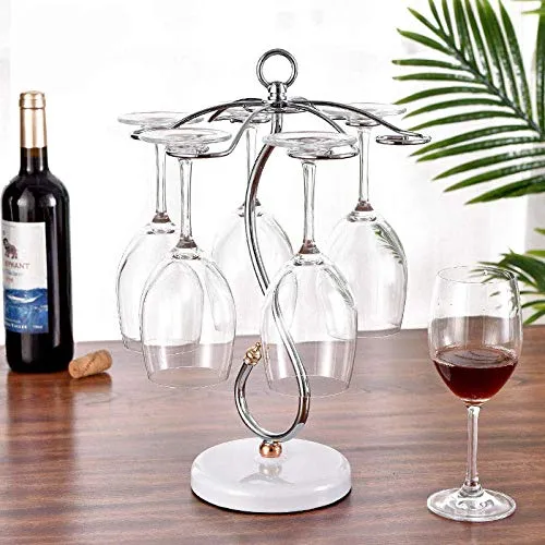 LHQ-HQ Supporto del Vino Rosso Tazza portabicchieri Decorazioni Arte Artigianato Ferro battuto Calice cremagliera Tavolo D...