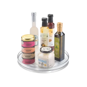 Linus - Piastra ruotata Lazy Susan Clear - 27 cm x 4 cm