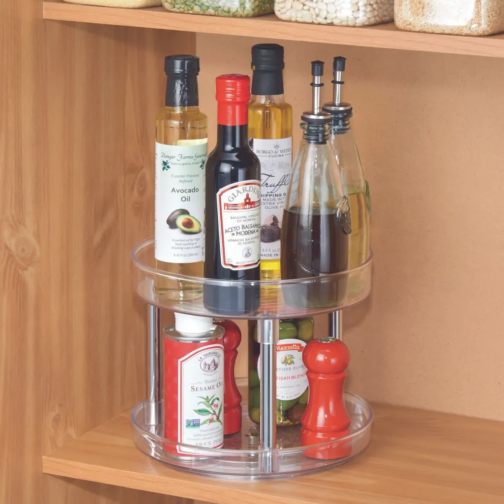 Linus - Piastra ruotata Lazy Susan Clear - 23 cm x 20 cm