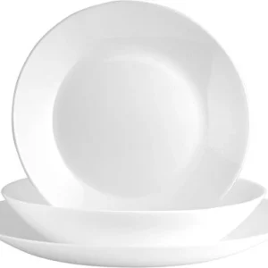 Luminarc Zelie Servizio Tavola 18 Pezzi, Opale, Bianco 18 pezzi