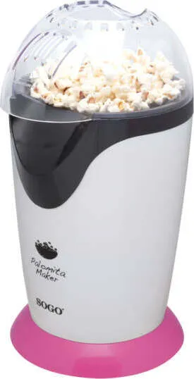 Macchina per popcorn rosa 1200W / BPA FREE / pronti 3 min / POP CORN