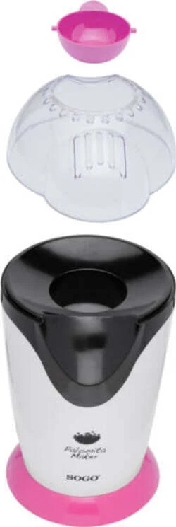 Macchina per popcorn rosa 1200W / BPA FREE / pronti 3 min / POP CORN