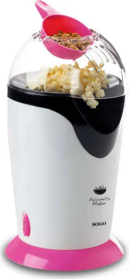 Macchina per popcorn rosa 1200W / BPA FREE / pronti 3 min / POP CORN