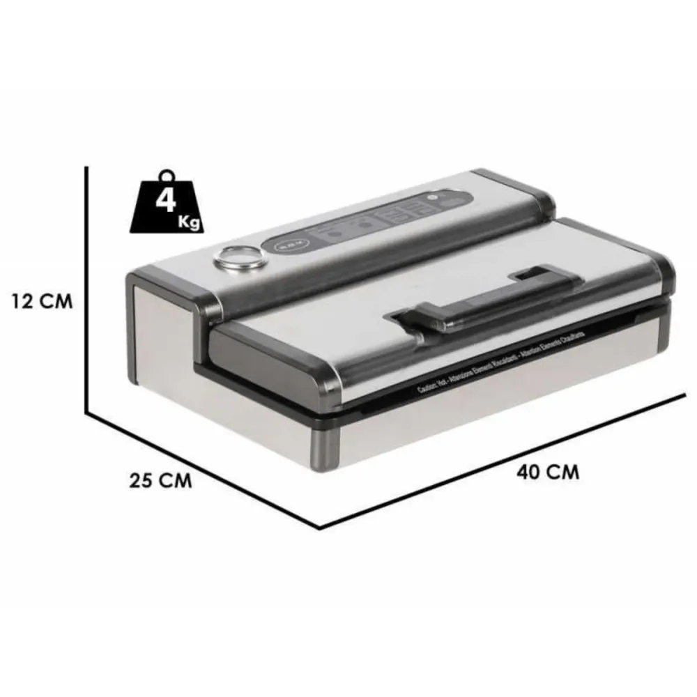Macchina Sottovuoto V-Pro 9720N | Acciaio Inox | Ciclo Continuo | Doppia Saldatura 31 Cm TopSeller!