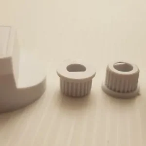 Manopola cucina ø 6 e ø 8 bianca universale con inserti bianco Ennebiservice