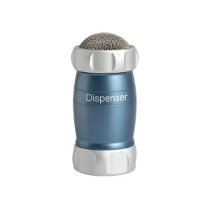 Marcato Dispenser Powder Blu, Spargi Zucchero Velo, Alluminio Anodizzato, 10x5x5 cm, Design Elegante, Facile da Usare