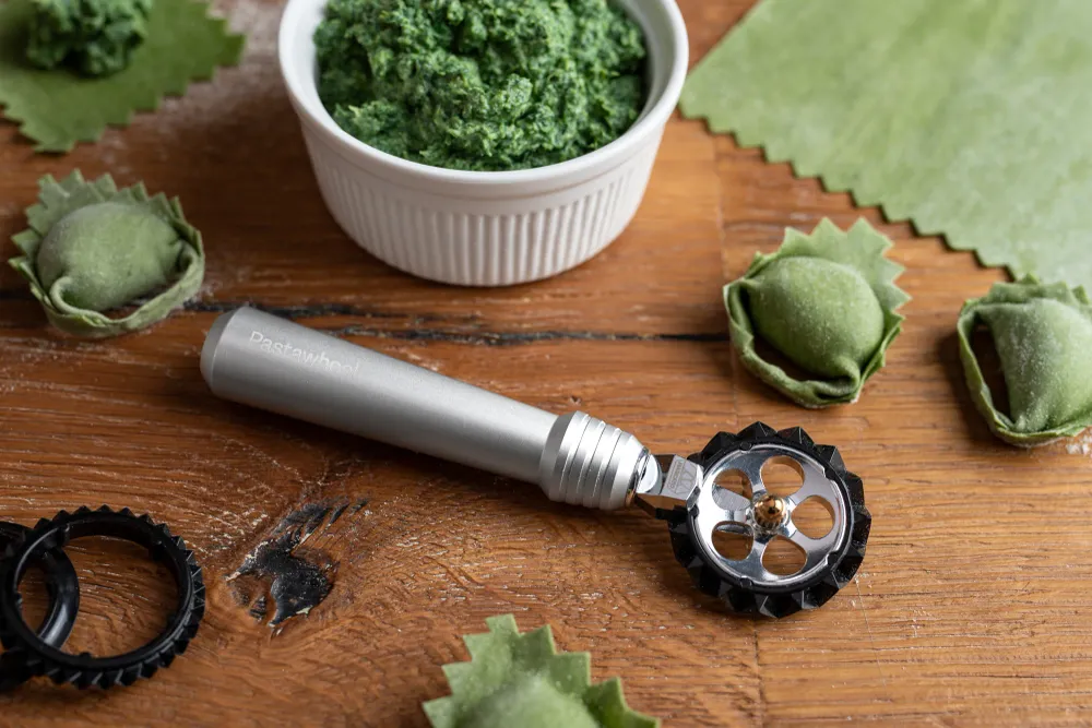 Marcato Pastawheel rotella pasta con 3 diversi accessori da taglio