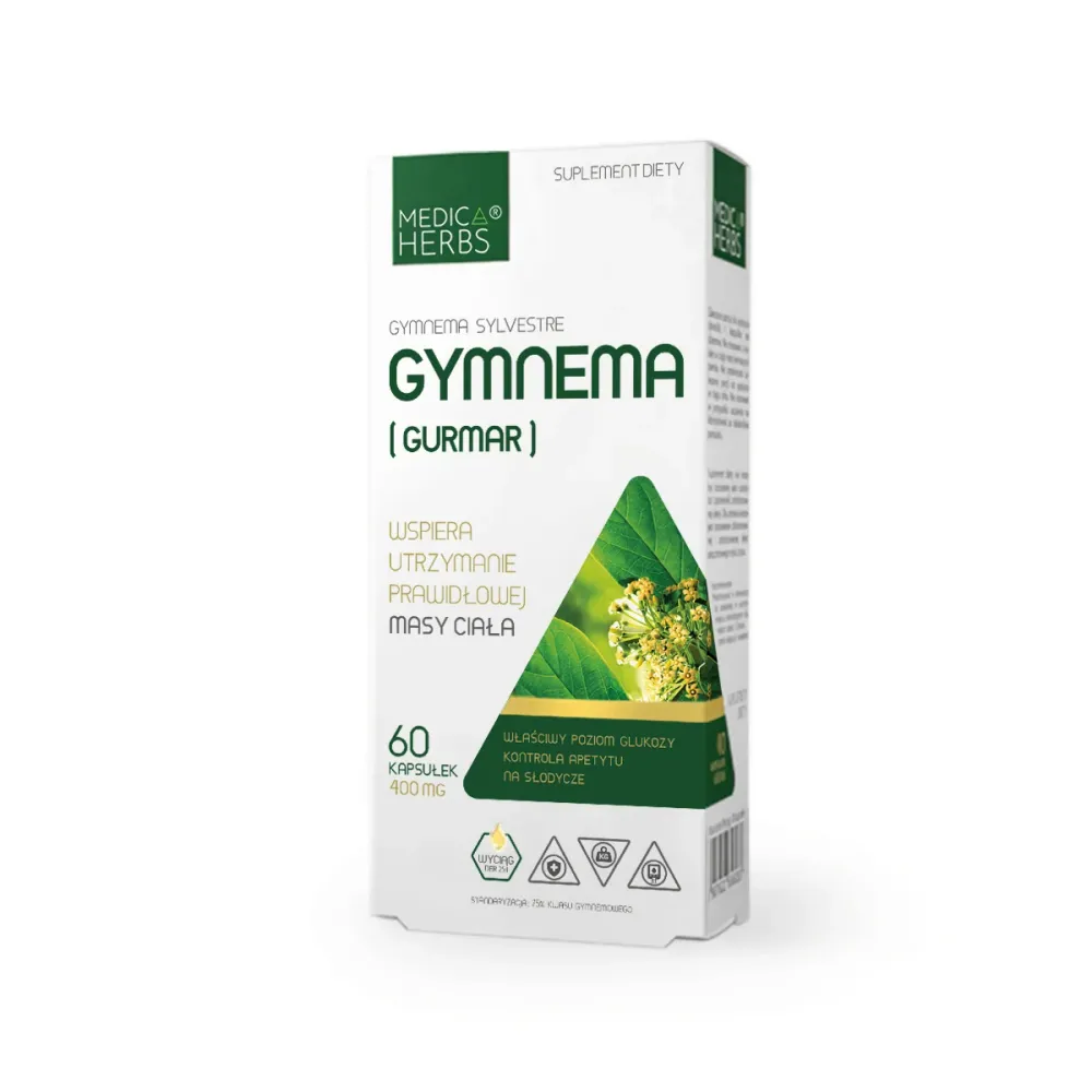 MEDICA HERBS Gymnema (Gurmar) 400mg, 60 capsule.