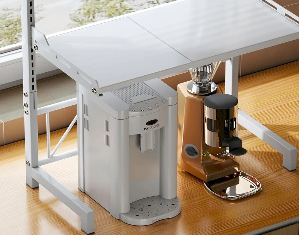 Mensola Espandibile Per Forno Microonde Scaffale Cucina Organizzatore Tavolo Regolabile