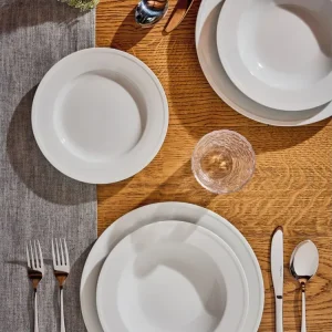 Milano bianco servizio da tavola 18 piatti