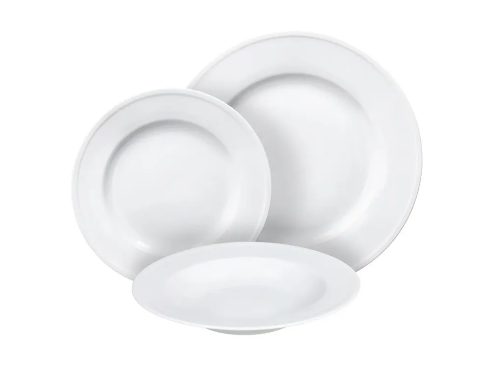 Milano bianco servizio da tavola 18 piatti