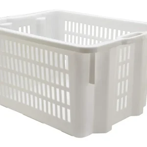 Mobil Plastic cesta per pane - cassa traforata plastica per alimenti sovrapponibile e impilabile 50 litri con manici - col...
