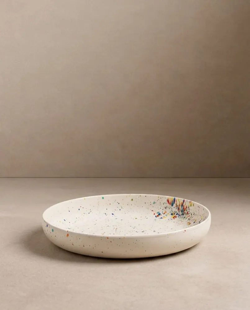 New Party Piatto Pasta Basso 23 cm Bianco MT