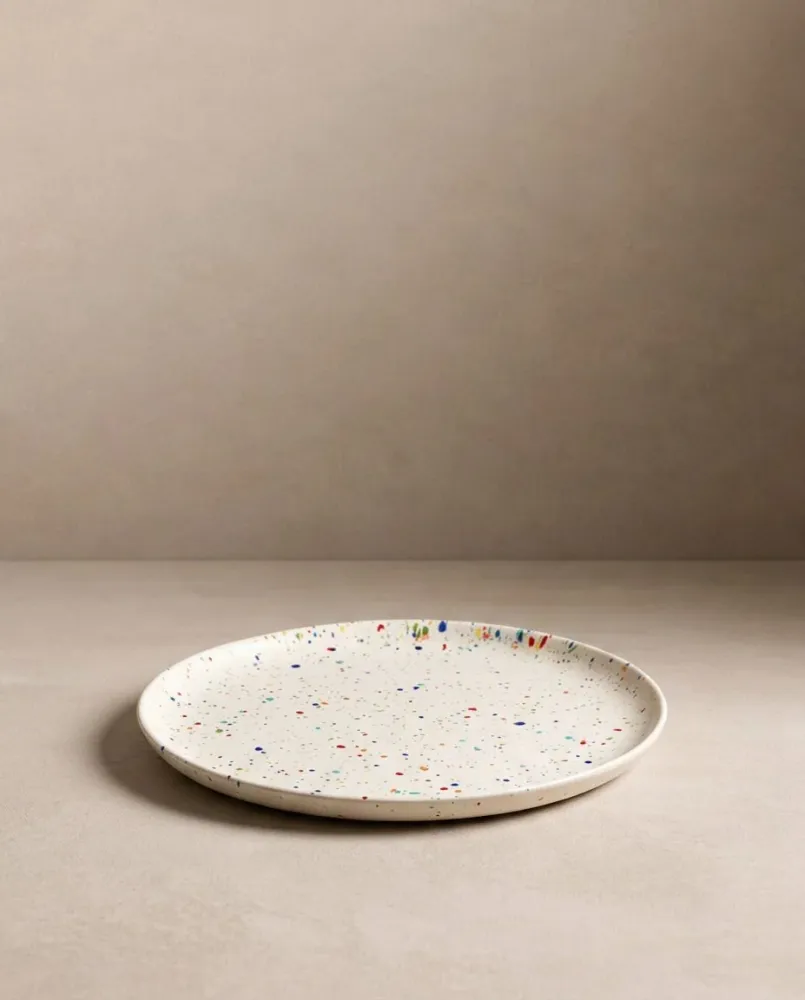 New Party Piatto piano 27 cm Bianco MT