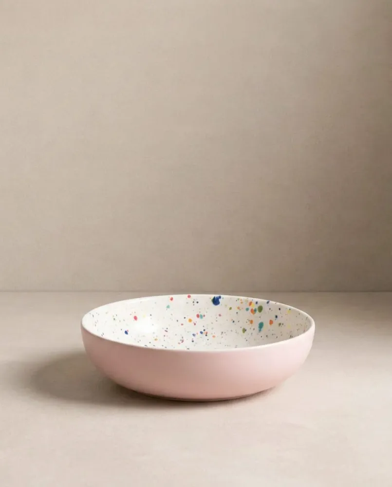 Set di 4 Piatti per Pasta Breeze Party Terracotta 21cm Colori Misti MT