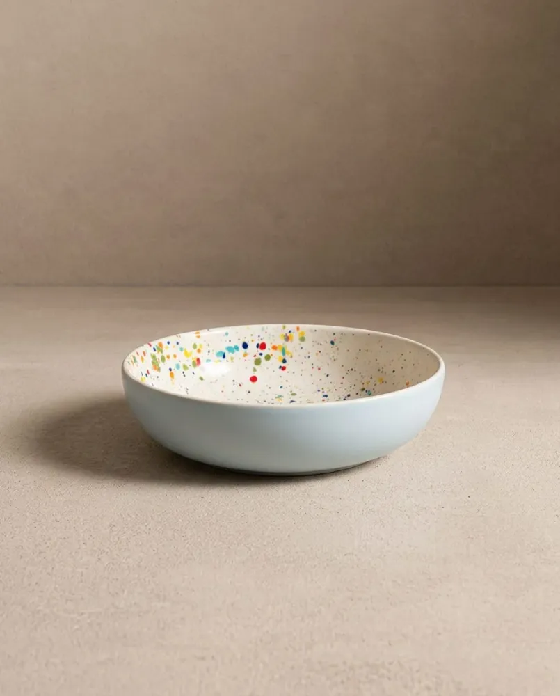 Set di 4 Piatti per Pasta Breeze Party Terracotta 21cm Colori Misti MT