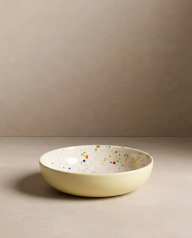 Set di 4 Piatti per Pasta Breeze Party Terracotta 21cm Colori Misti MT