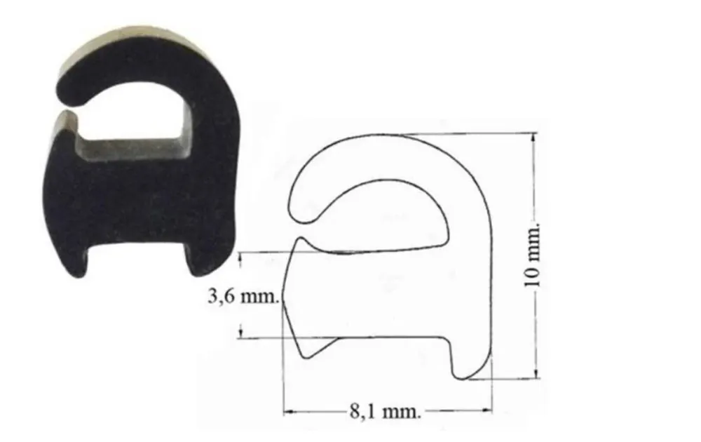 NARDI GOMMINO ANTIGRAFFIO PER GRIGLIA CUCINA GAS 4 PZ P0001