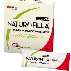 NATUROFILLA NATUROFILLA MAGNESIO E POTASSIO RED GUSTO SAMBUCO E KARKADE' 14 STICK