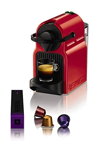 Nespresso Inissia Macchina per caffé espresso, 1260 W, 0.7 Rosso (Ruby Red)