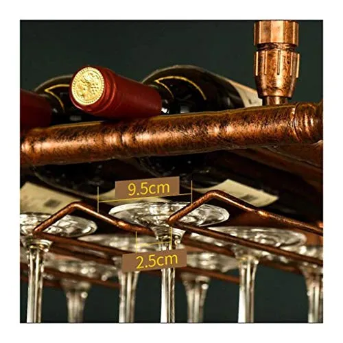 NMDCDH Portabicchieri da Vino Creativo Europeo, Gancio per Bicchiere da Vino, portabottiglie Calice rovesciato per Bicchie...
