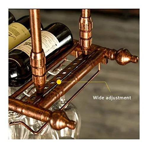 NMDCDH Portabicchieri da Vino Creativo Europeo, Gancio per Bicchiere da Vino, portabottiglie Calice rovesciato per Bicchie...