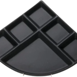 Nouvel Piatto, carta/cartone, triangolare – Ø 25,5 cm, nero lucido