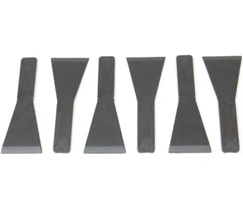 Nouvel Spatole per raclette, 6 pz, plastica, nero