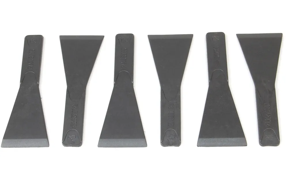 Nouvel Spatole per raclette, 6 pz, plastica, nero