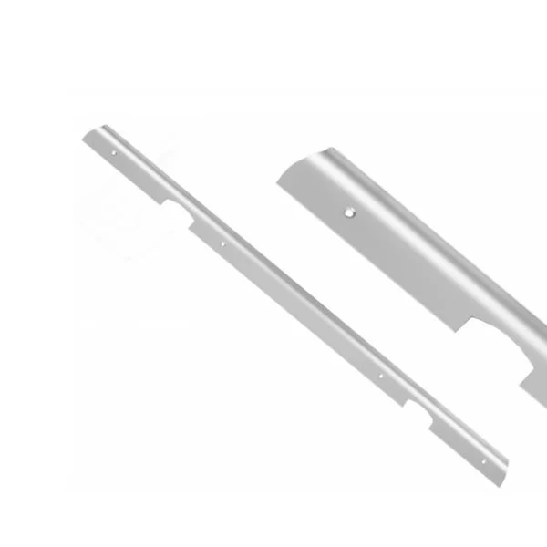 Listello per piano di lavoro da cucina perpendicolare 28mm R-15 - Argento anodizzato NTP
