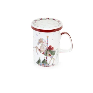 Nuvole di Stoffa Tazza Mug natalizia "Giostra" 380 ml 2 varianti(1 unità)