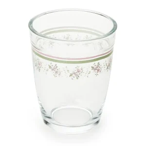 Nuvole di Stoffa Set 6 bcchieri acqua con bordino e fantasia floreale Wendy 330 ml