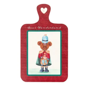 Nuvole di Stoffa Sottopentola natalizio legno "Bear Wonderland" 18x1x29.7 cm