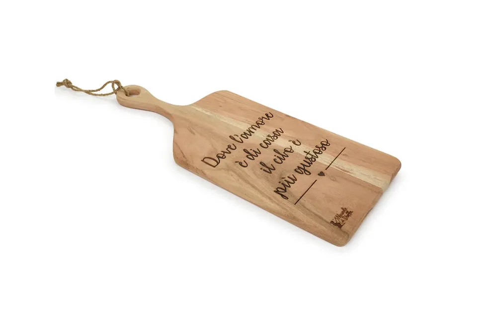 Nuvole di stoffa Tagliere legno d'acacia 50x20x1.5 CM