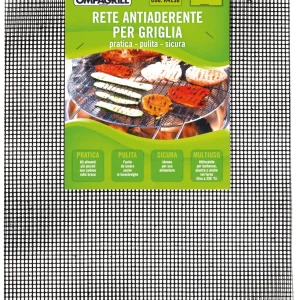 Ompagrill Rete Antiaderente Teflonata Griglia/Piastra Cm. 42X36